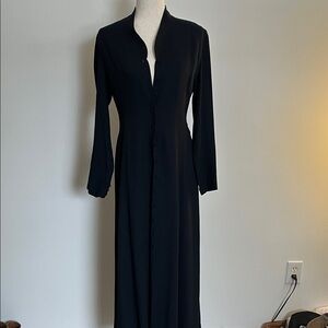 Elegant Navy Long Sleeve Dress